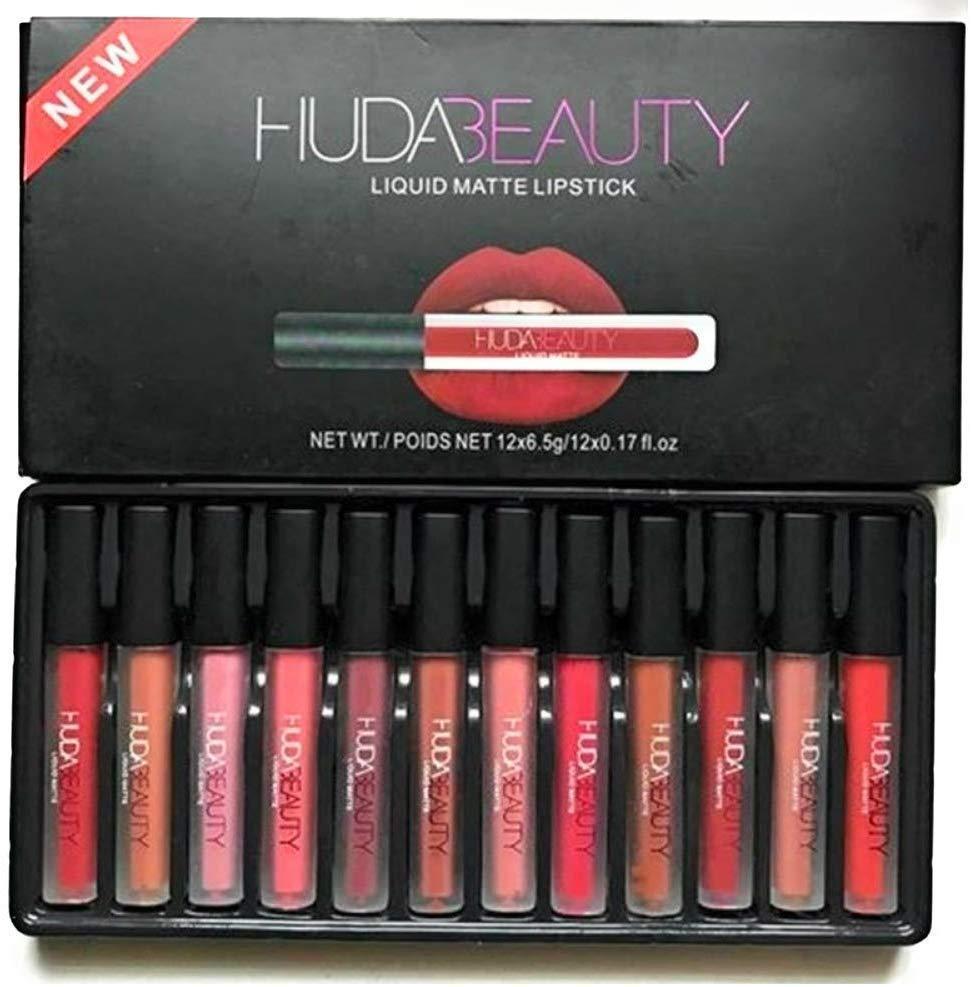 Matte Lipstick Set 12 Shades Long Lasting