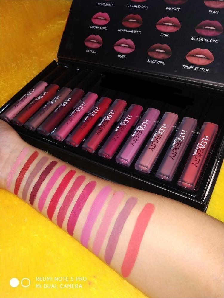 Matte Lipstick Set 12 Shades Long Lasting