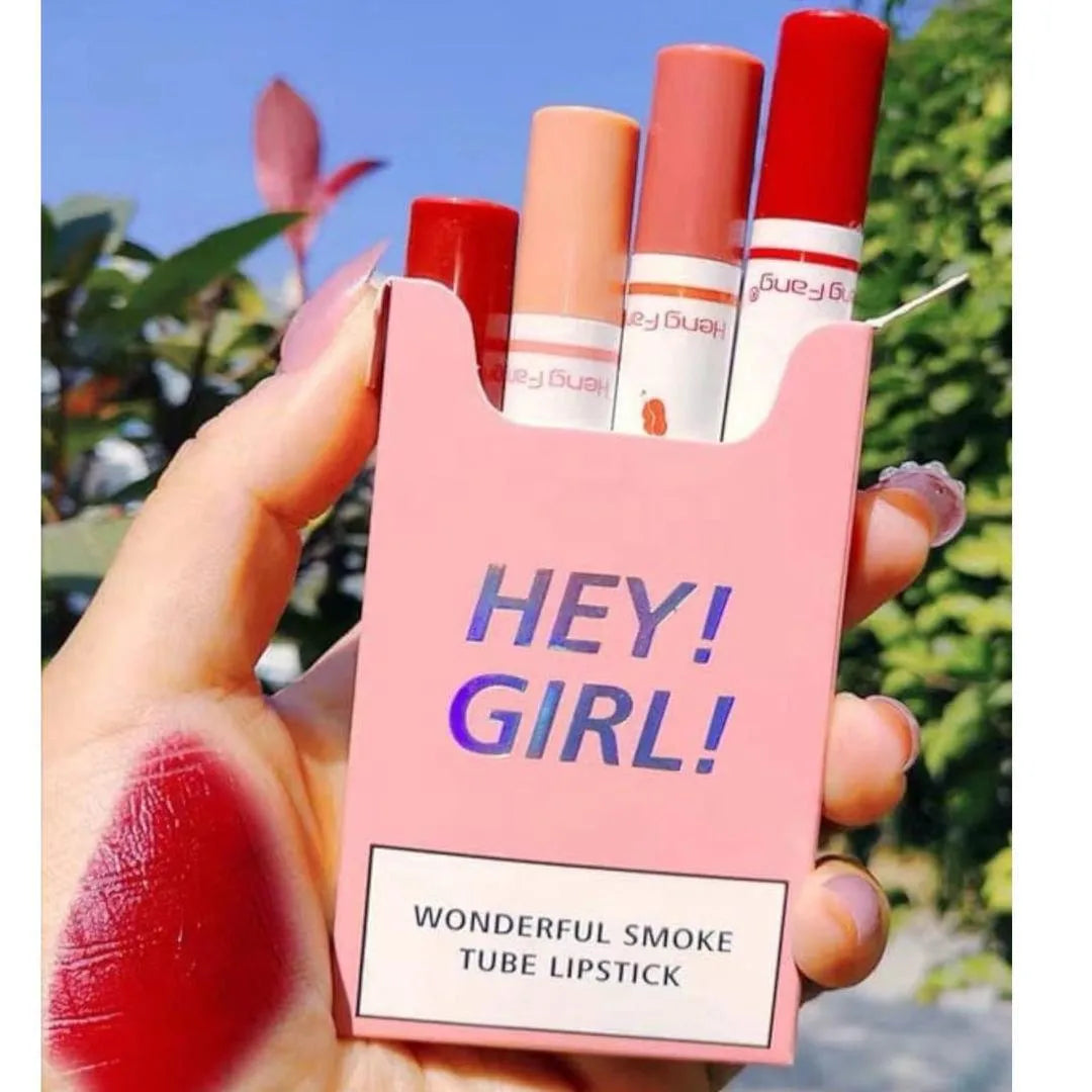 Matte Lipstick Set 4 Shades Long Lasting Smudge Proof
