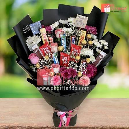 Customized chocolate bouquet