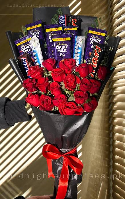 Customized chocolate bouquet