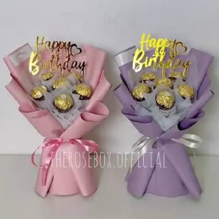 Customized chocolate bouquet