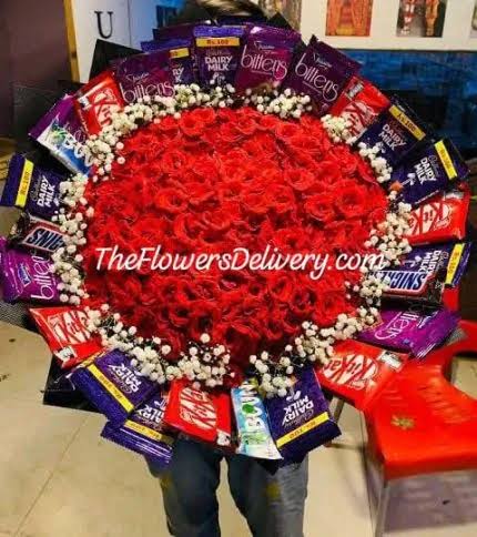 Customized chocolate bouquet